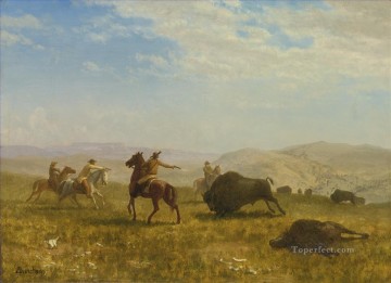Indios americanos Painting - EL SALVAJE OESTE El vaquero del oeste americano Albert Bierstadt